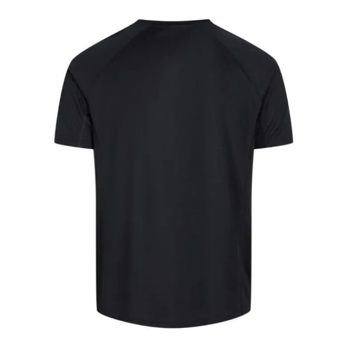 Zebdia Running Tops & T-shirts^Chest Print Sports SS Tee Black