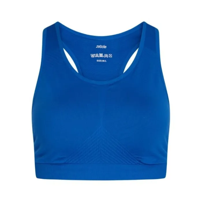 Zebdia Sports Bras^Seamless Bra Blue