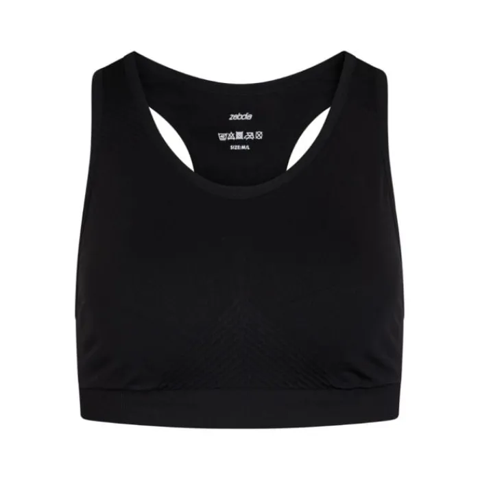 Zebdia Sports Bras^Seamless Bra Black