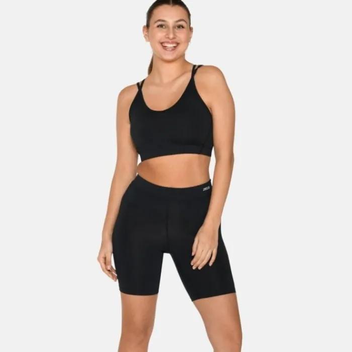 Zebdia Sports Bras^Sports Bra Slim Strap Black
