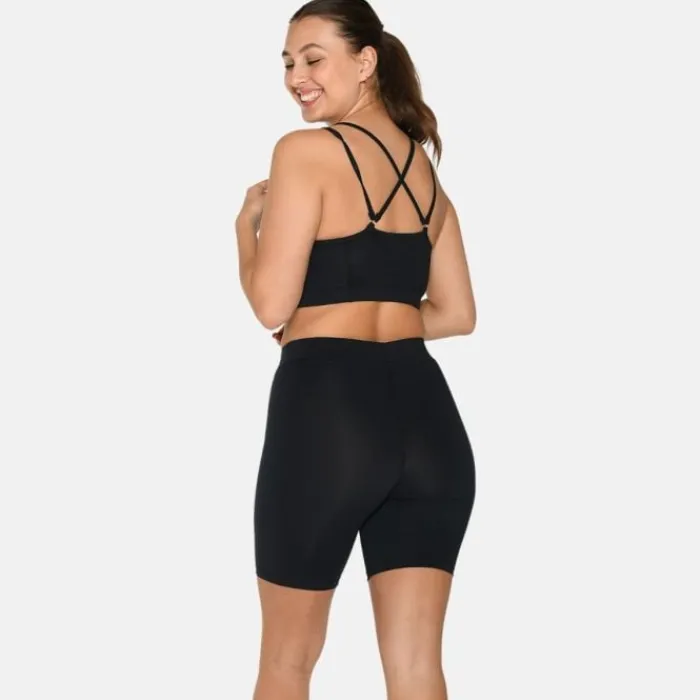 Zebdia Sports Bras^Sports Bra Slim Strap Black