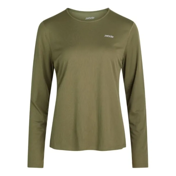 Zebdia Running Tops & T-shirts^Sports LS Tee Green